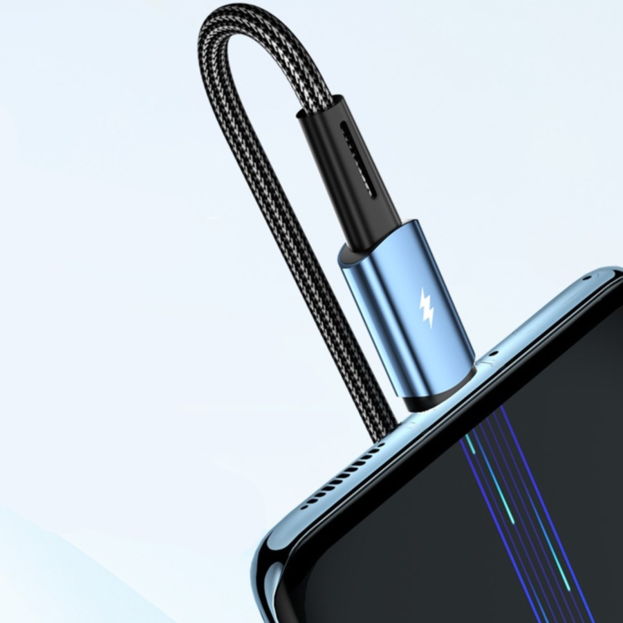 (1m) 120W USB A auf USB C Ladekabel Fast Charge Datenkabel - Schwarz