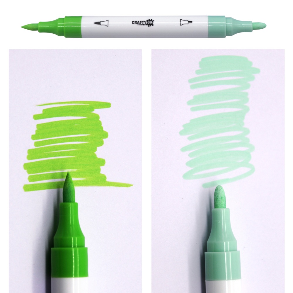 Crafty Co. Acrylmarker mit Doppelspitze, 24er-Packung