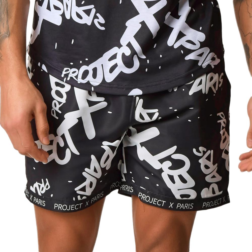 Project X Paris Short De Bain Noir Homme Project X Paris Short All Overt