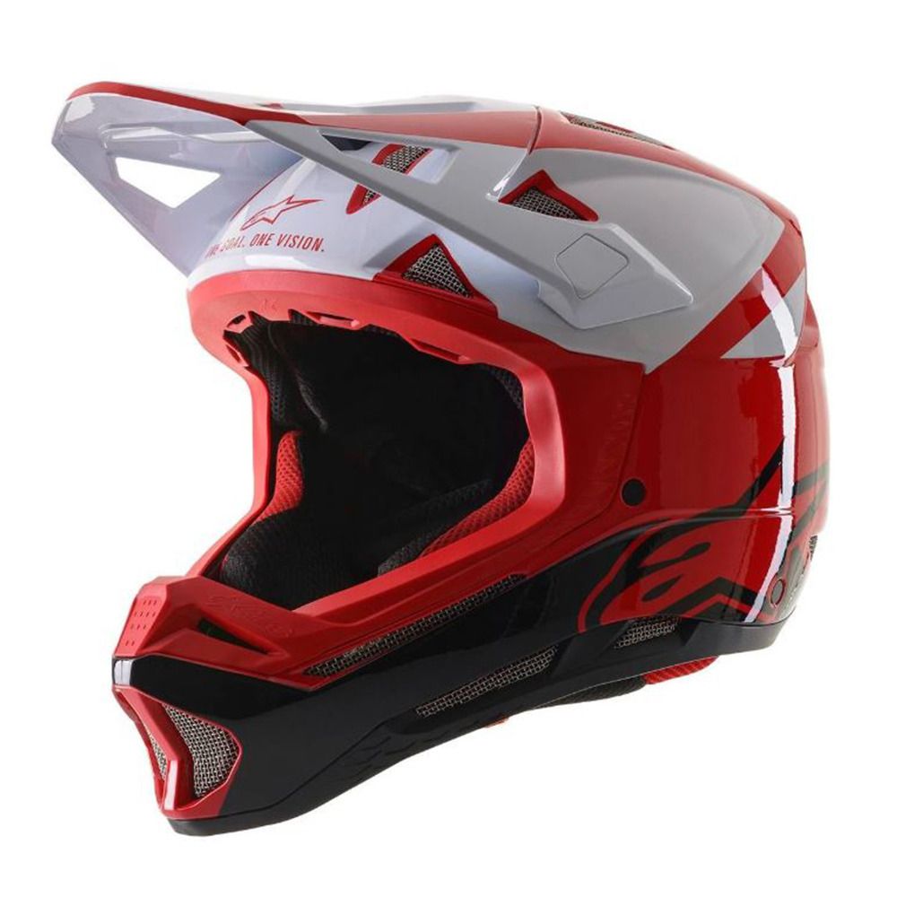 Alpinestars MISSILE PRO COSMOS - Casque VTT rouge/blanc glossy