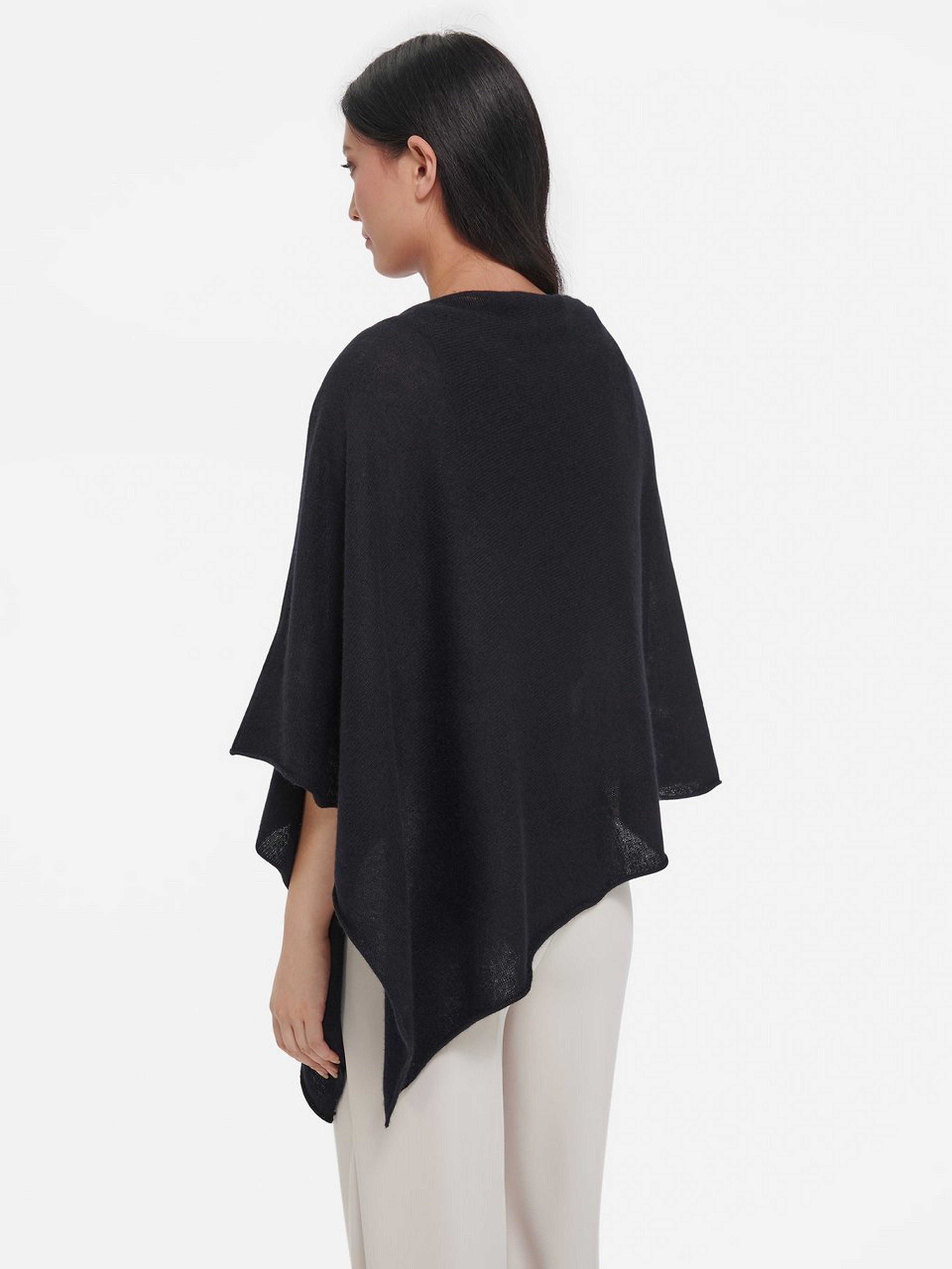 Poncho aus 100% Kaschmir