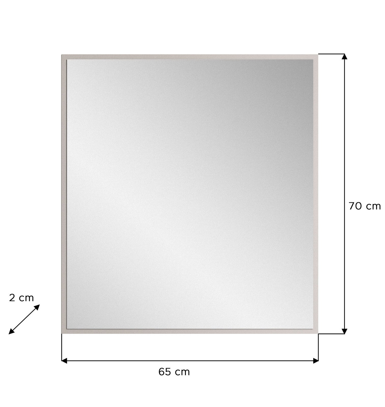 Garderobenkombination Jaru 2-teilig 65 x 196 cm grau/schwarz
