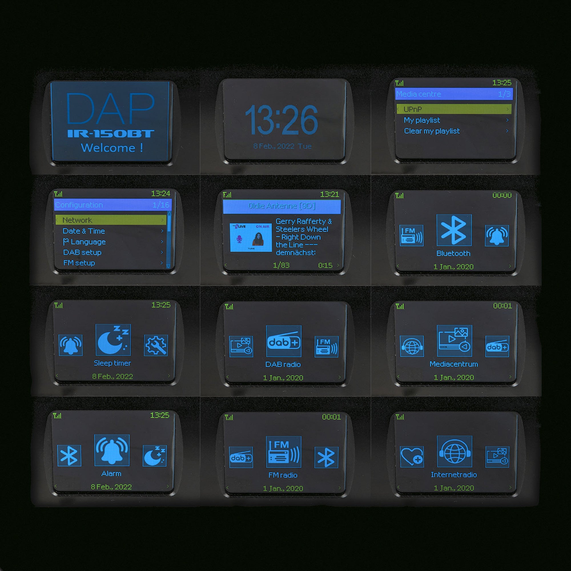 DAP IR-150BT 1U rack mediaspeler