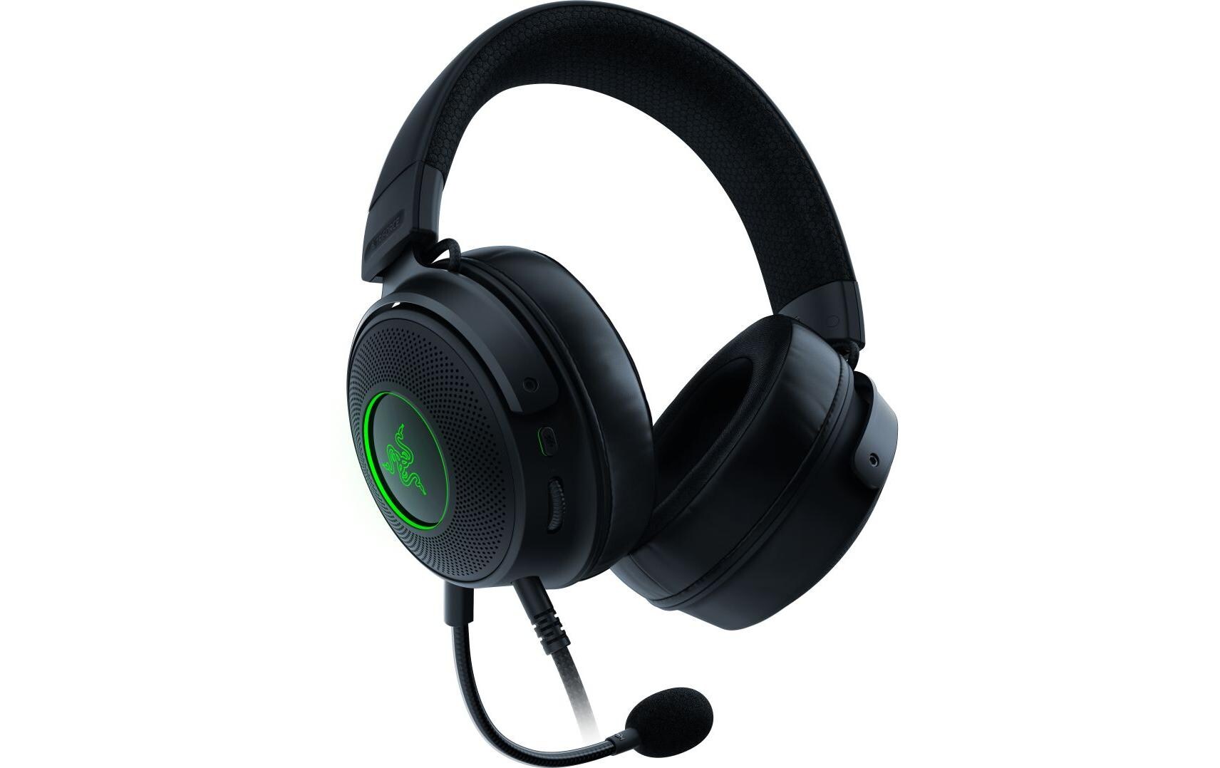 Headset Kraken V3 SchwarzKabelgebundenes Over-Ear Gaming Headset mit RGB-Beleuchtung