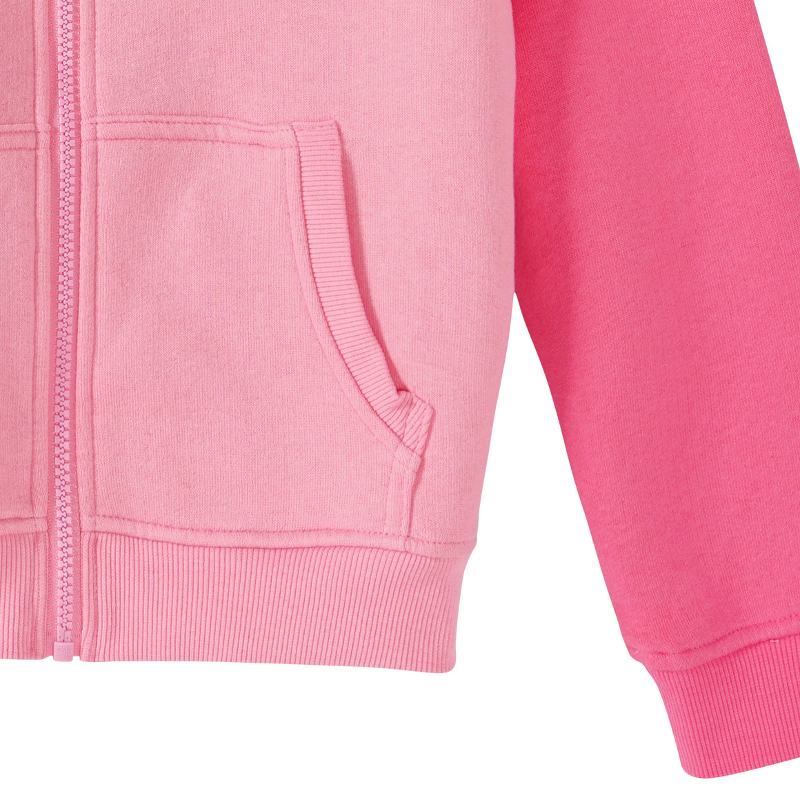Yigga Mädchen Sweatjacke mit Kapuze pink / rosa