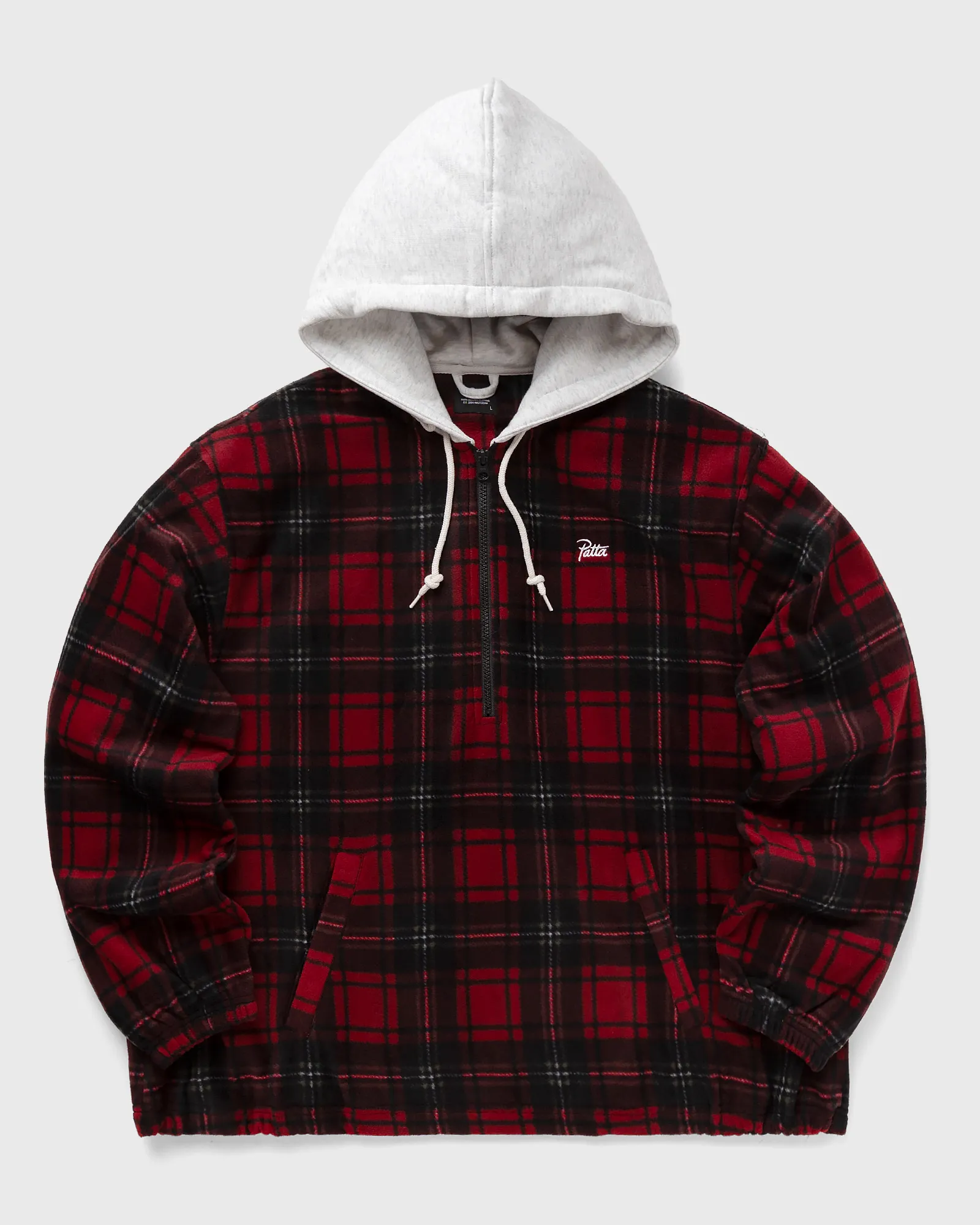 PATTA TARTAN FLEECE HOODED OVERSHIRT