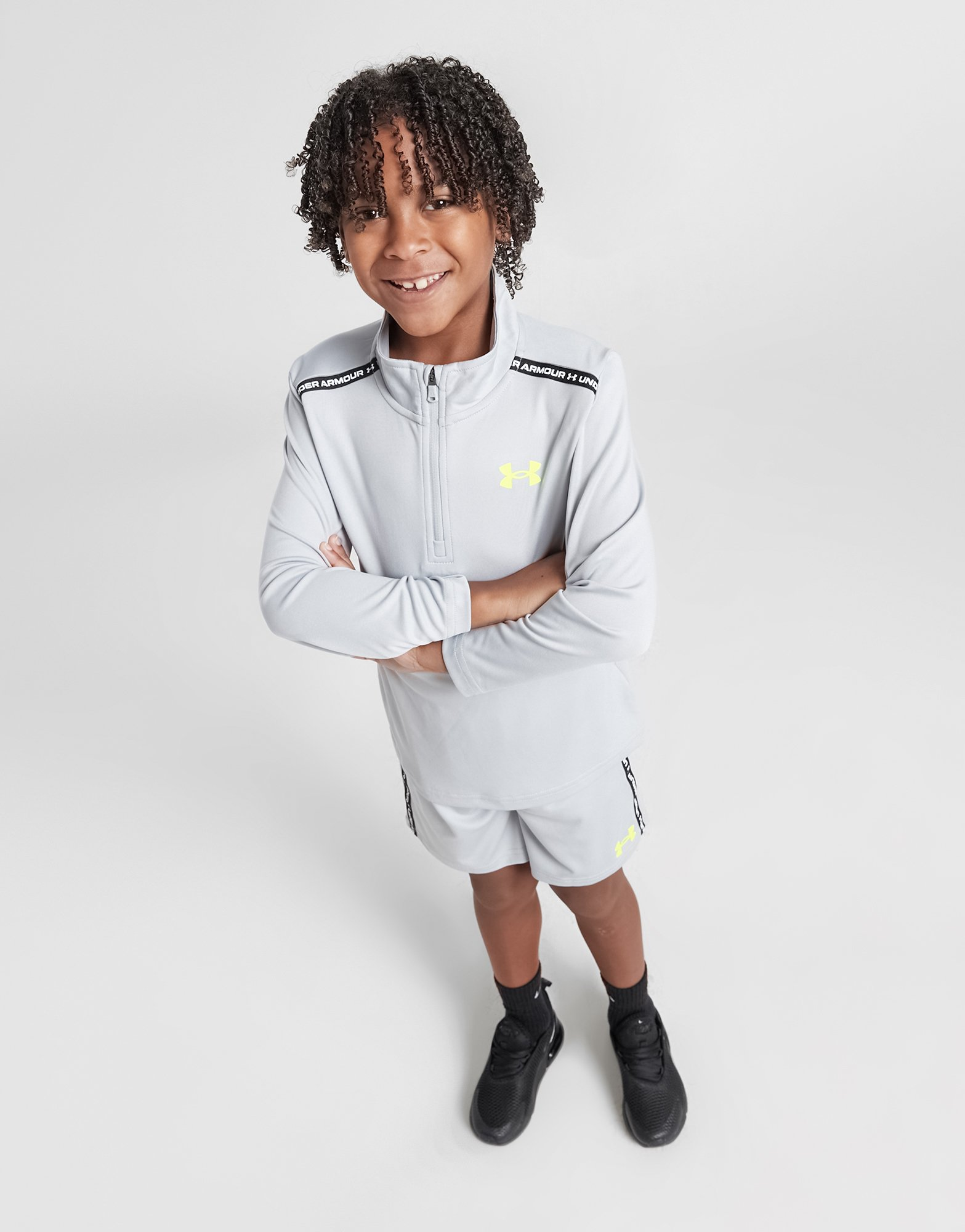 Under Armour Ensemble Haut Zippé/Short Tape Enfant