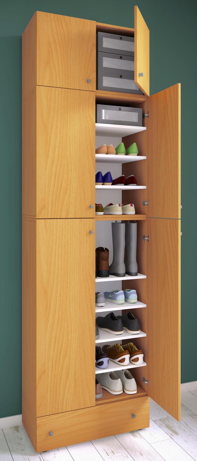 Mehrzweckschrank LONA XXL - Buche - Holz - 240 cm