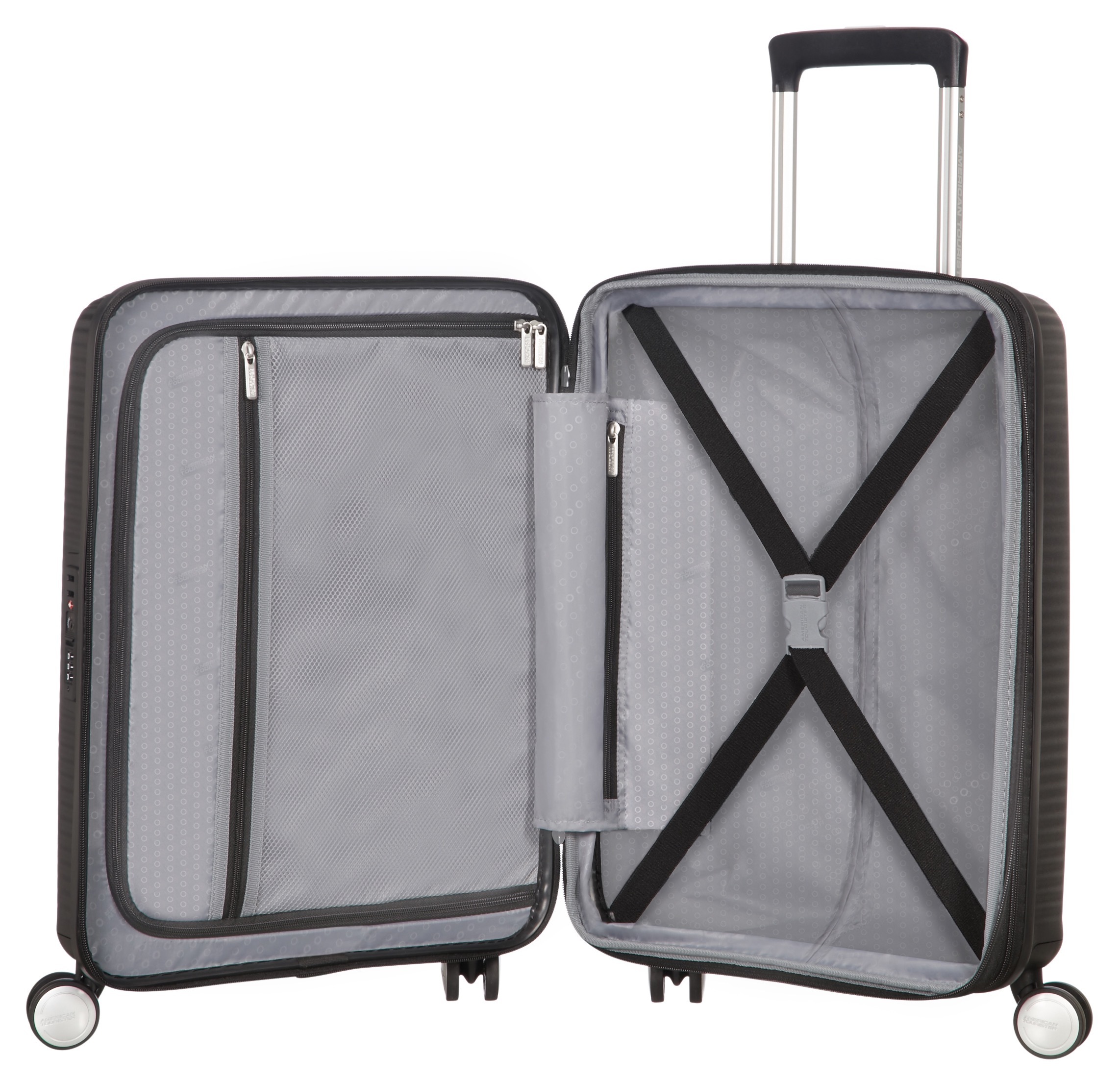 American Tourister® Hartschalen-Trolley »SOUNDBOX, in verschiedenen Farben und Grössen« 35,5 l 4 Rollen Reisekoffer Trolley Aufgabegepäck TSA-Zahlenschloss Volumenerweiterung