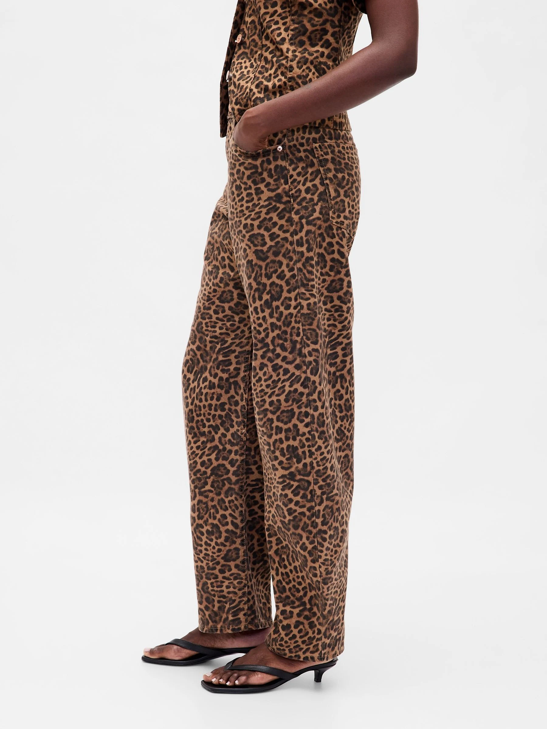 Gap jeans met hoge taille en toelopende pijpen