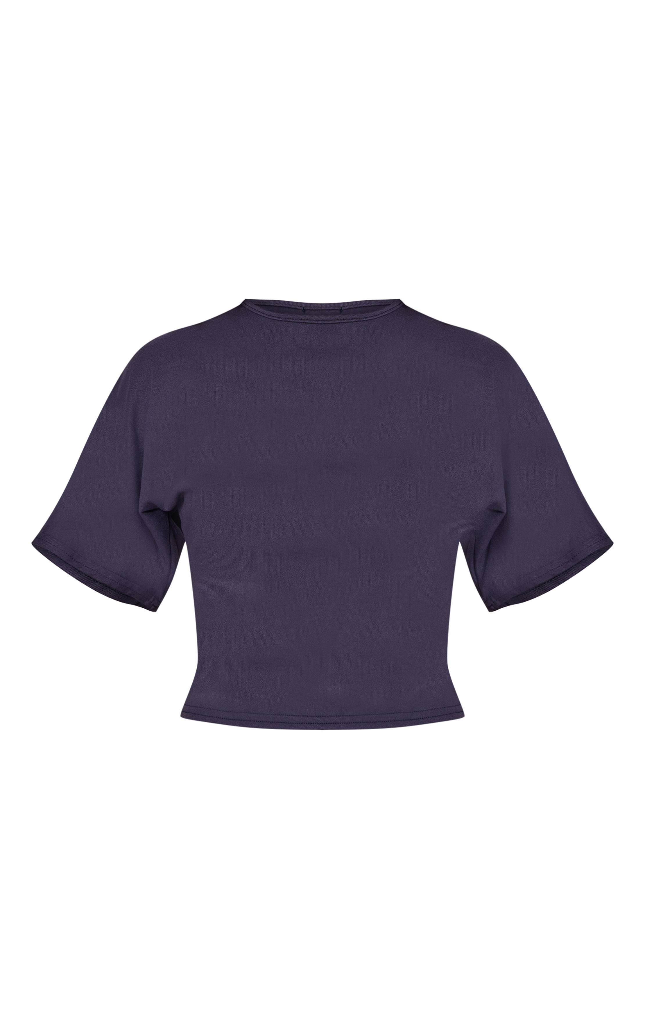 Bleu Marine T-shirt Ample À Toucher Doux