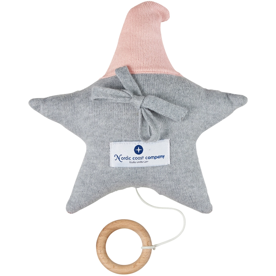 Nordic Coast Company Spieluhr Stern Rosa-Grau