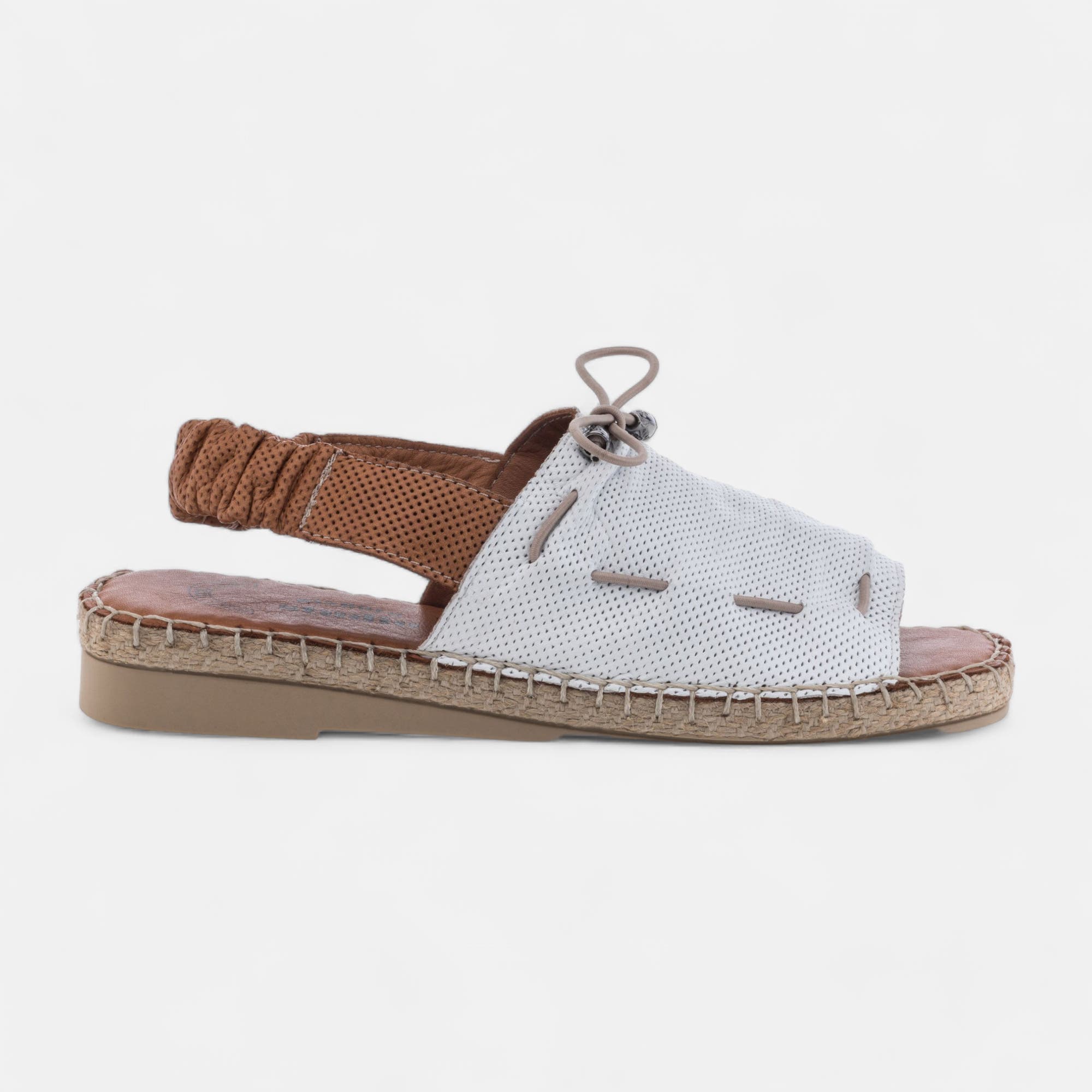 Sandales Femme en cuir blanc