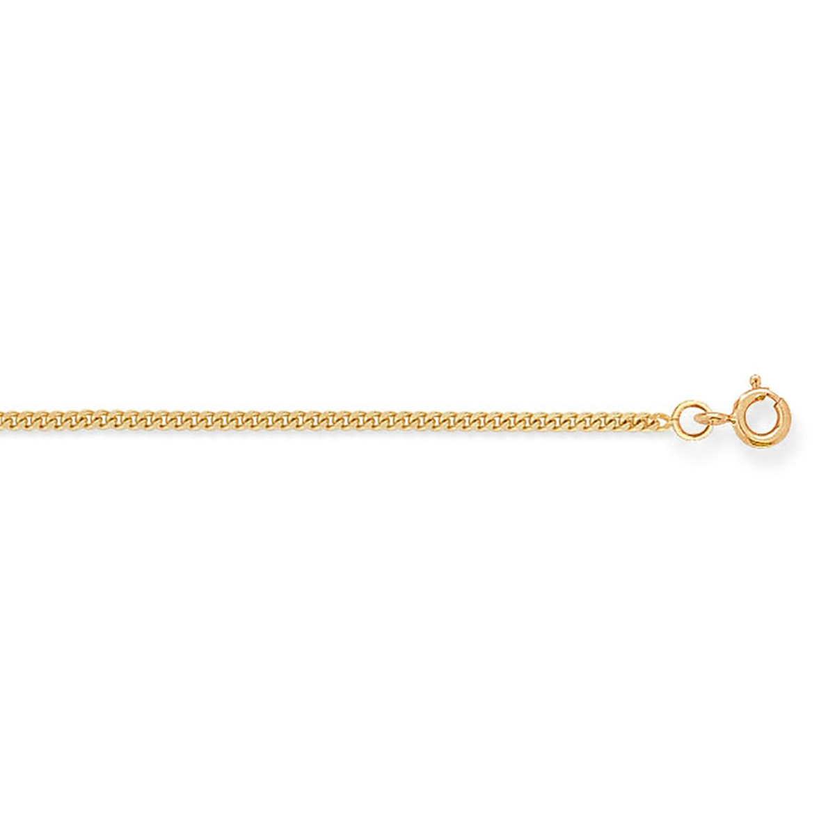 Chaîne maille gourmette or jaune 18 carats 1.4mm