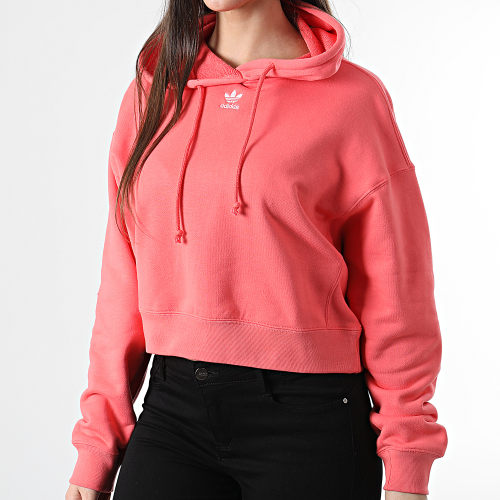 Sweat Capuche Femme Crop HC4592 Rose