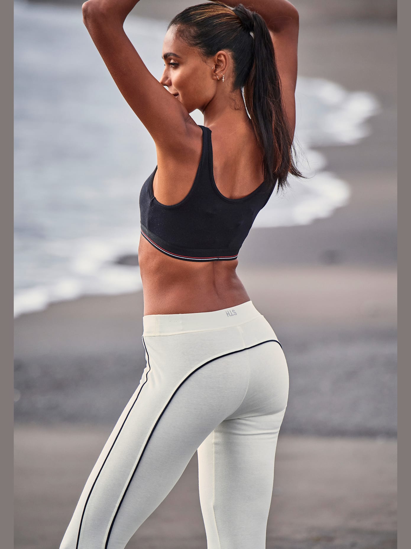 Legging avec passepoil