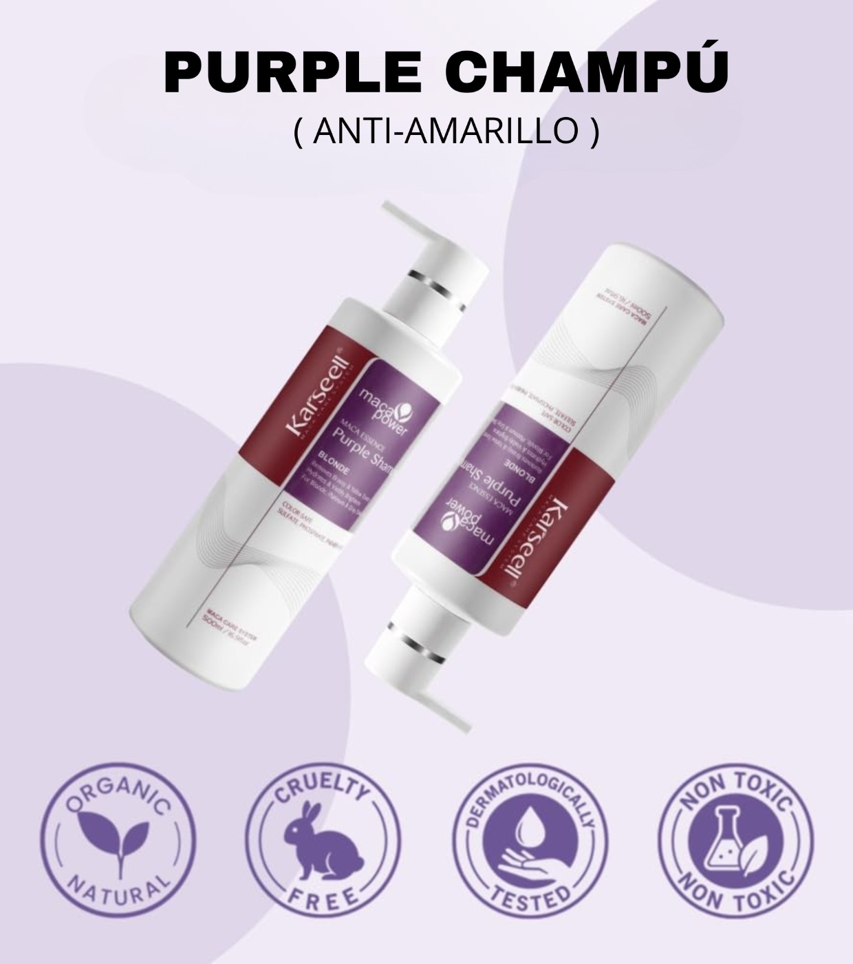 Karseell - *Maca Power* - Shampoo Neutralizante Violeta Blonde