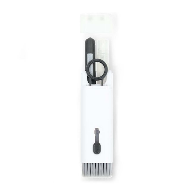 7in1 Ausziehbares Kopfhörer Reinigungsset (CLSN210WT) Tastatur Bürste Reinigungs Werkzeug  - Weiss