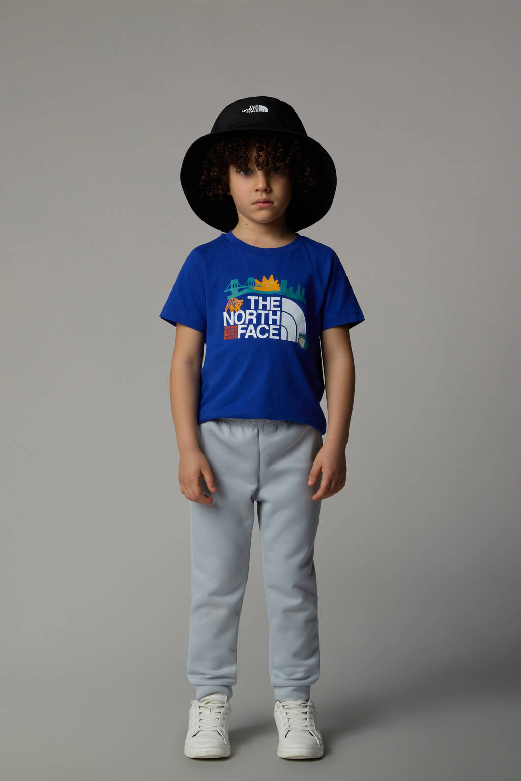 The North Face T-shirt Trail Map blauw