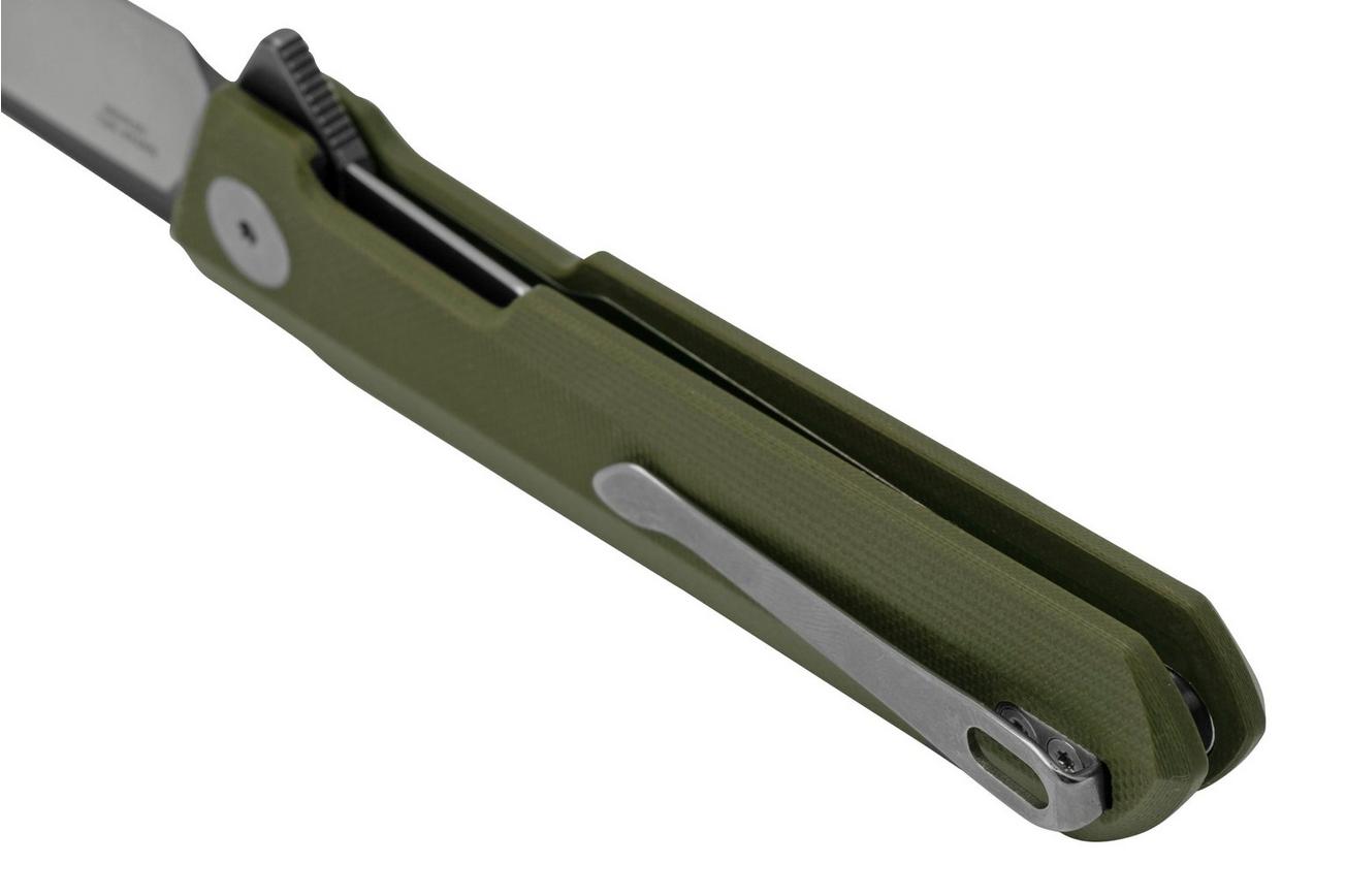 Bestechman Dundee BMK01E, OD Green, Satin D2 And Black Coating, zakmes Ostap Hel design