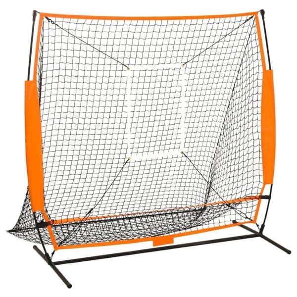 vidaXL Multisport treningsnett for baseball 174x76x158,5 cm svart