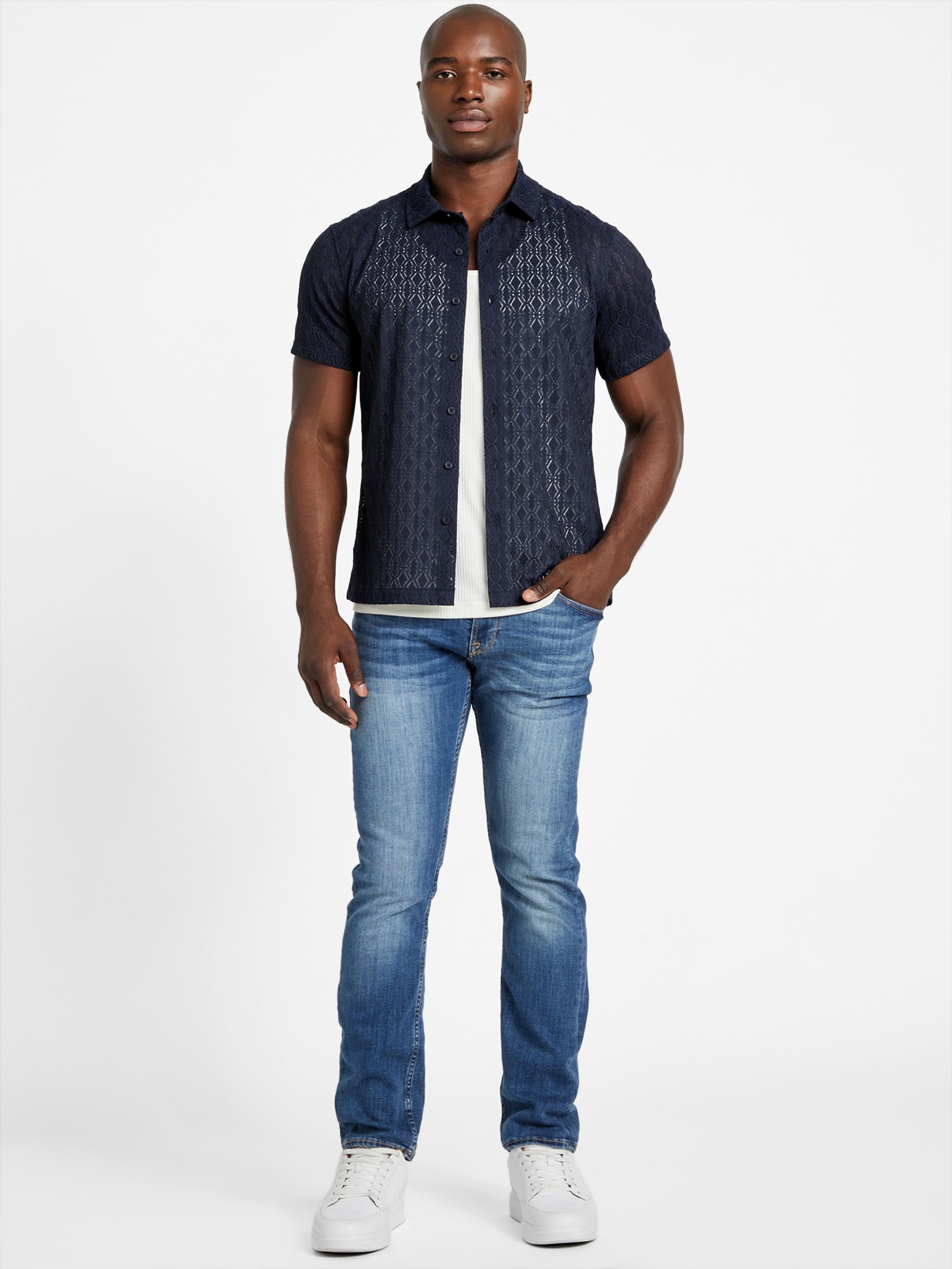 Camisa Reeves Perfurada