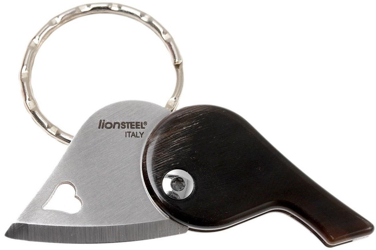 LionSteel LionBeat hoornen sleutelhangerzakmes