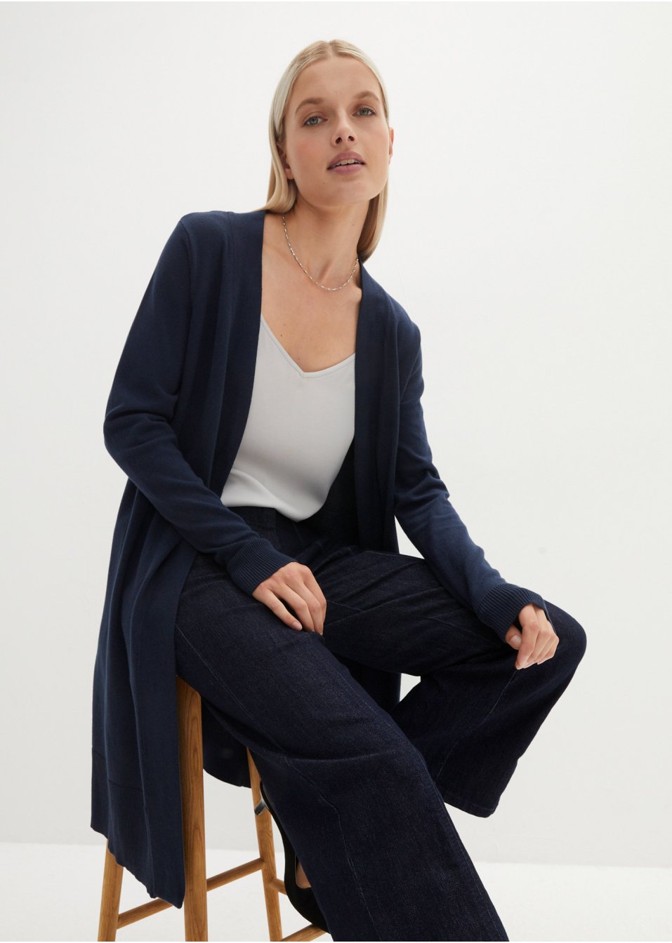 Gilet long en maille