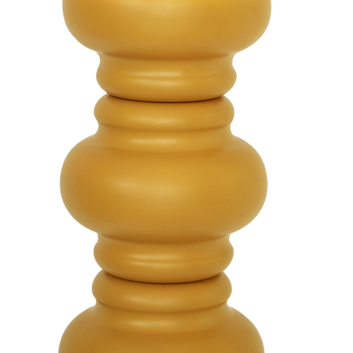 Retro vloerlamp okergeel met mat glas - Fedde