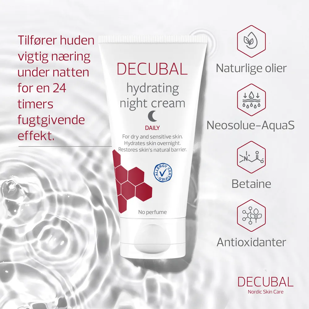Decubal Hydrating Night Cream - 50 ml.