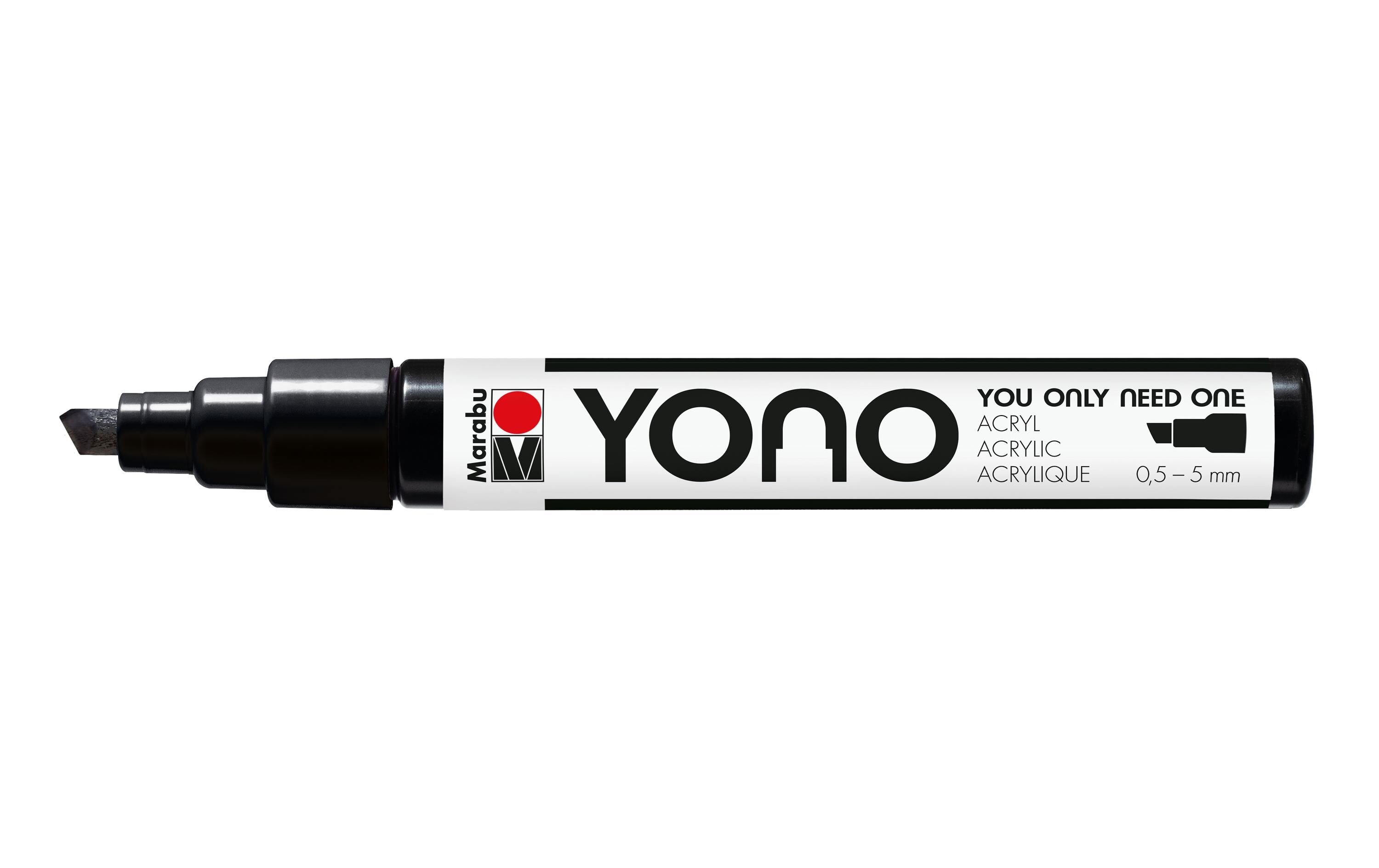 Acrylmarker YONO 0.5 - 5 mm SchwarzAcrylstift für alle Fälle