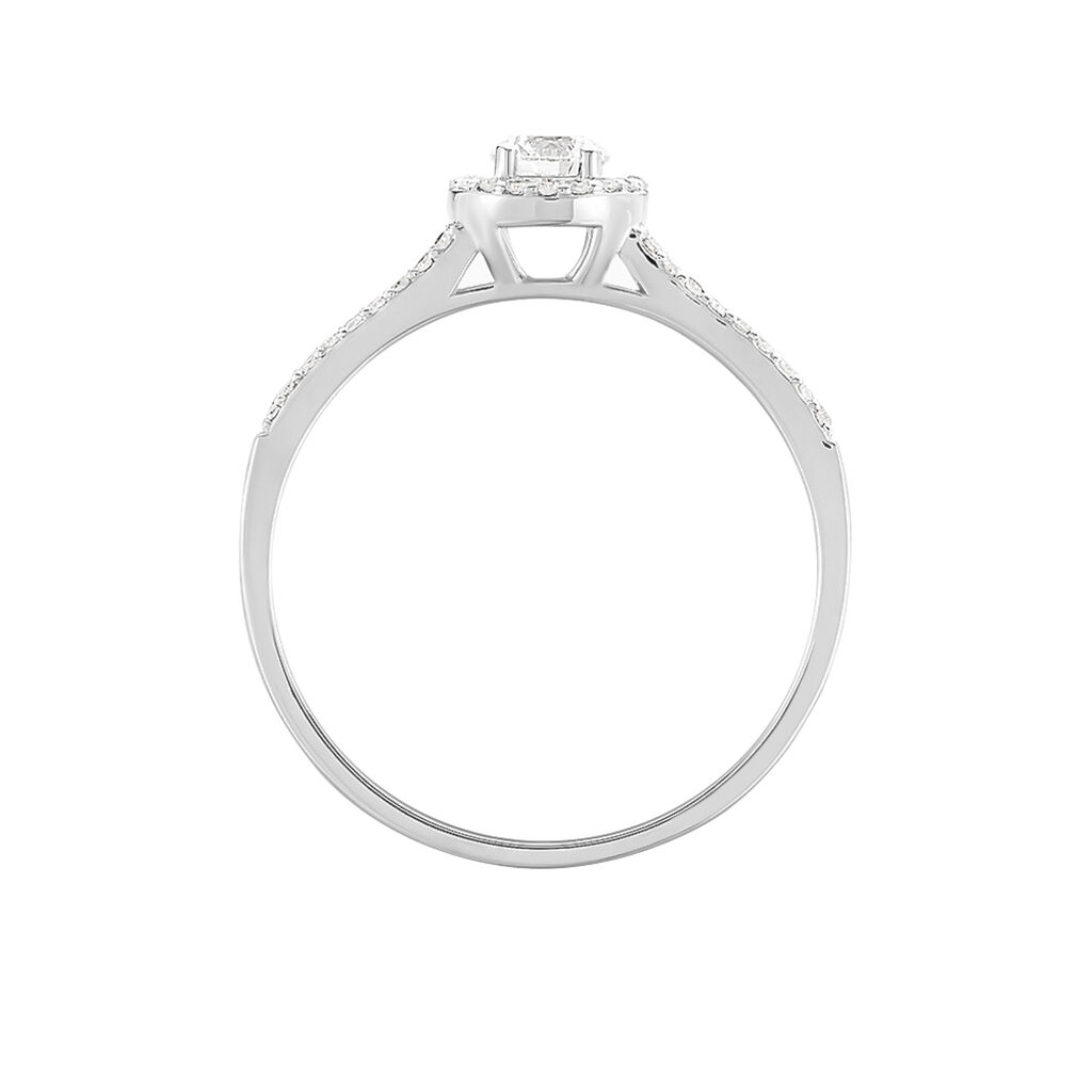 Bague Solitaire Karen Or Blanc Diamant