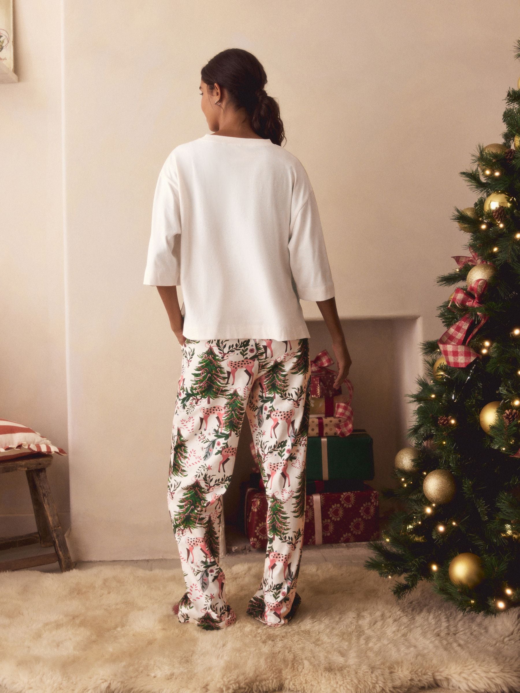Naturel hert - Pyjama met korte mouwen