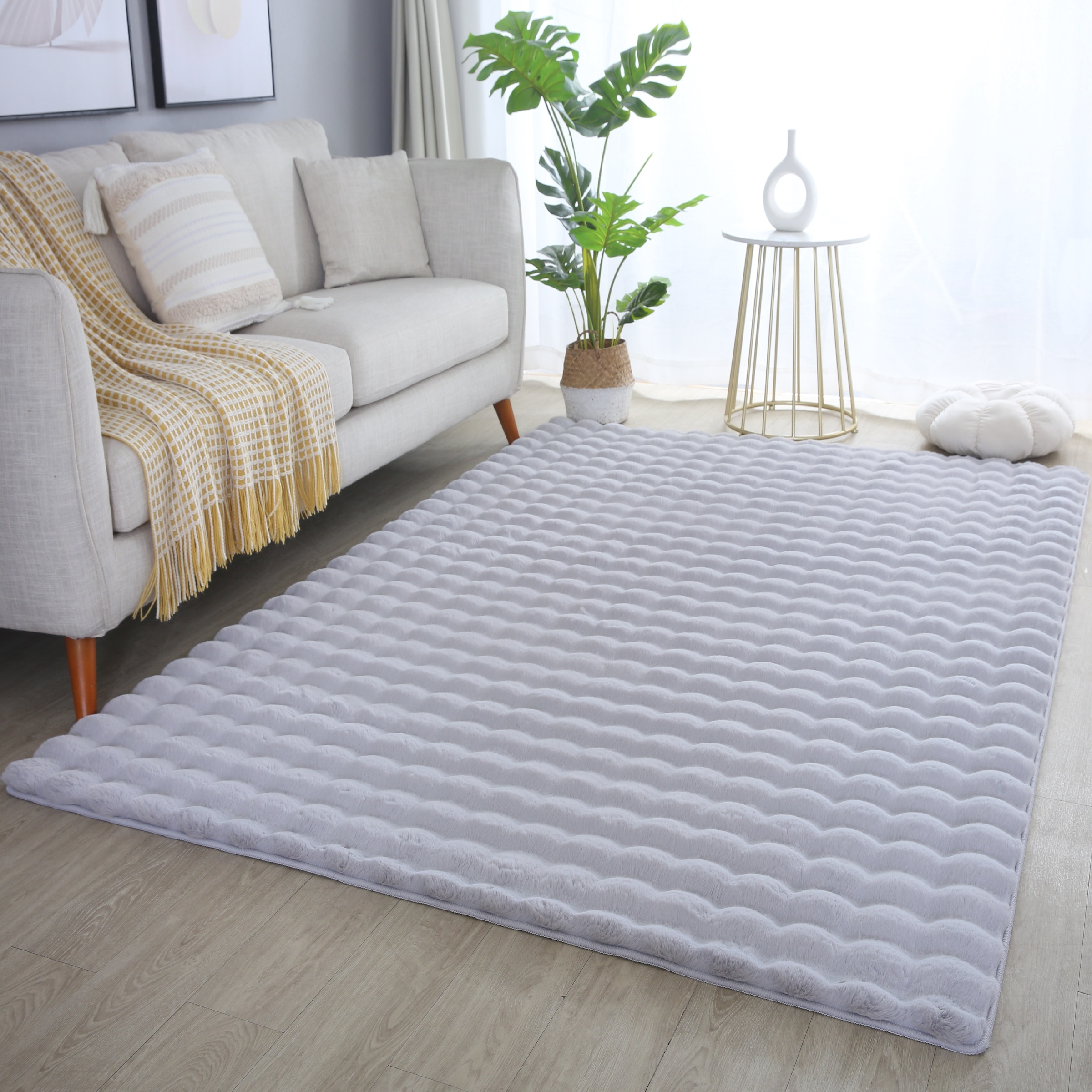 Ayyildiz Teppiche Hochflor-Teppich »AMBIANCE 5110« rechteckig 25 mm Höhe Läufer / Besonders weich / Dicker Flor / Pflegeleicht