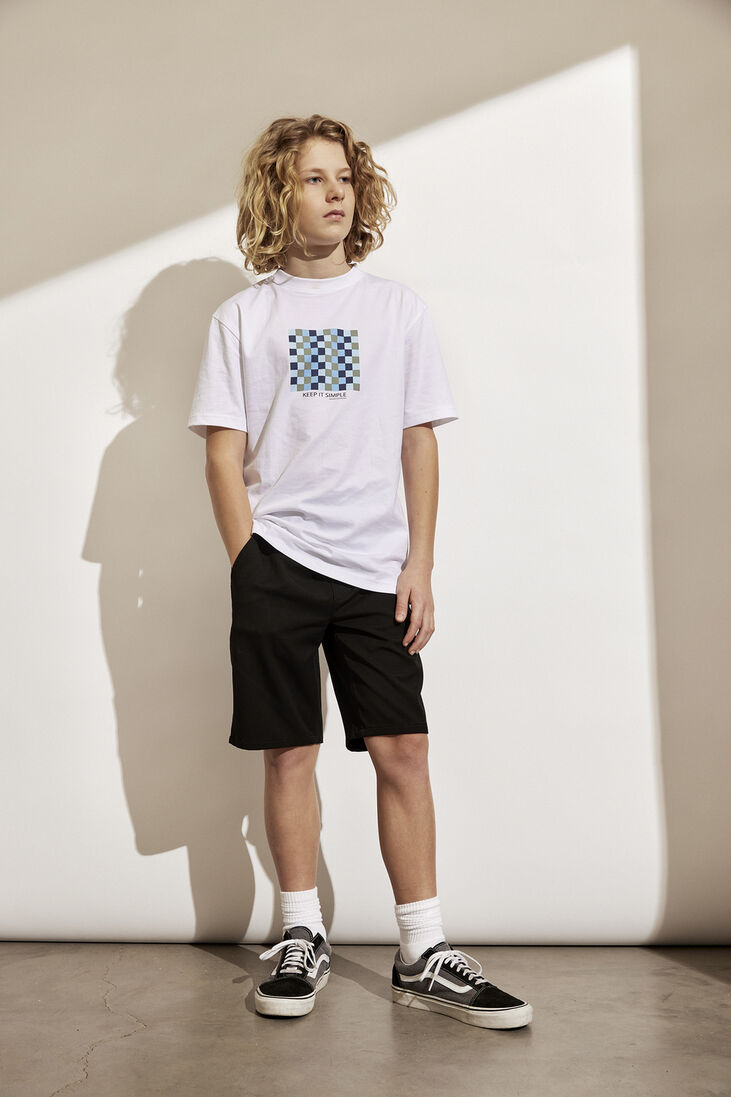 HOUND zwarte hound korte broek wide dude short