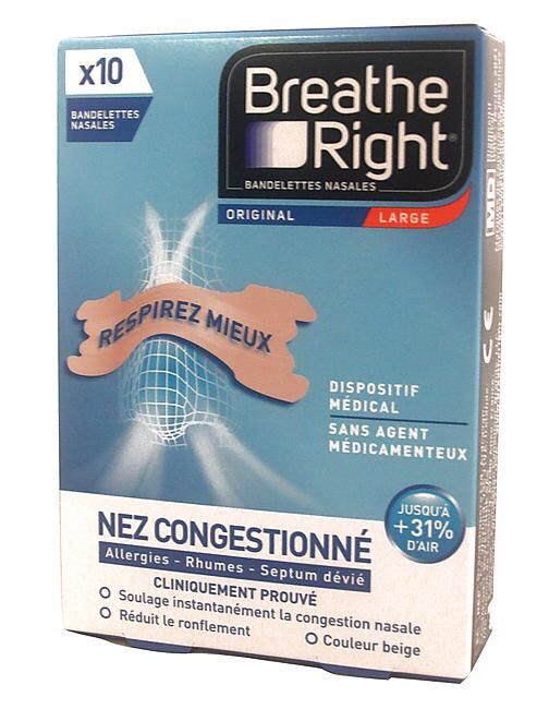 BREATHE RIGHT - BANDELETTES ORIGINAL LARGES