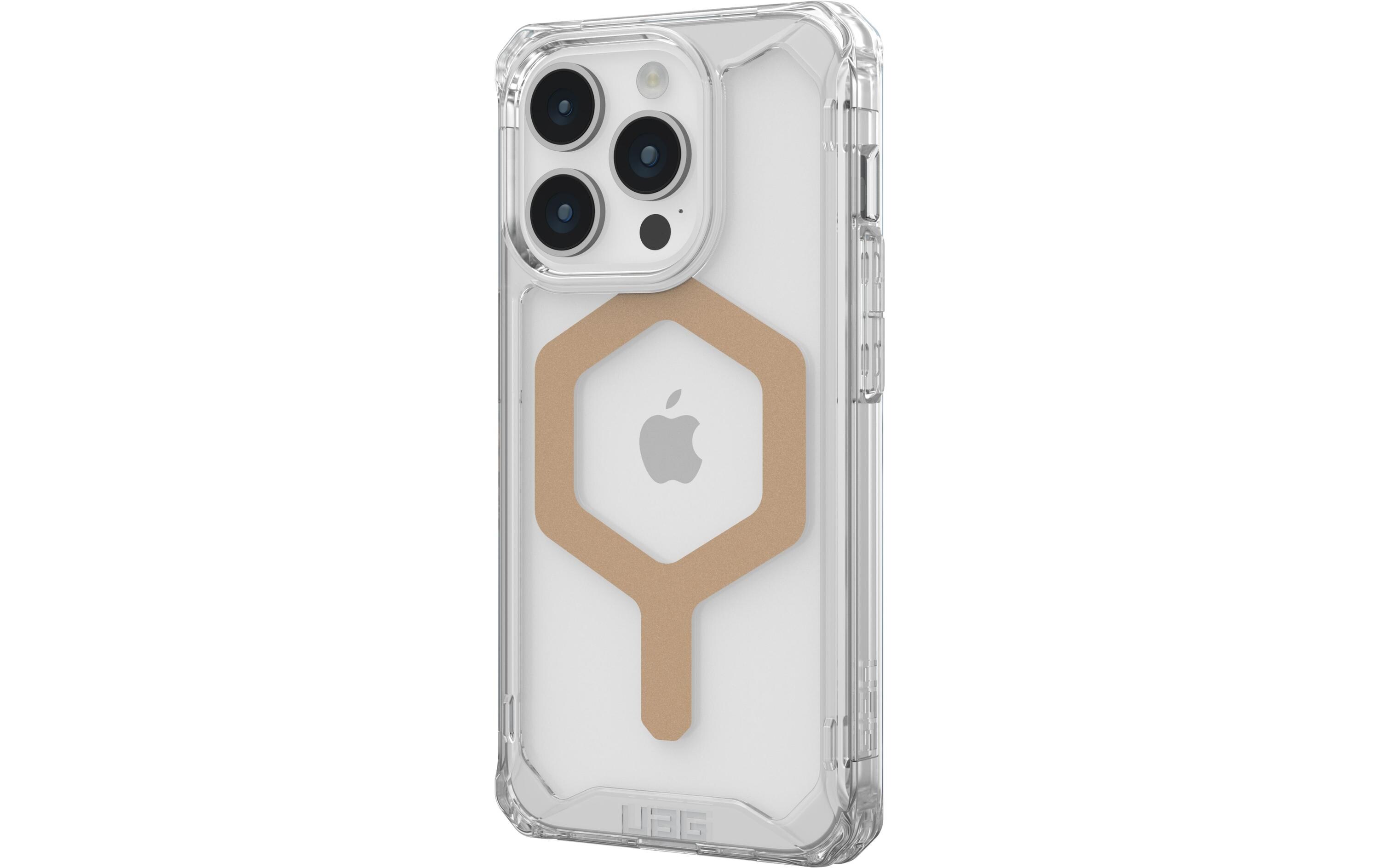 Back Cover Plyo MagSafe Apple iPhone 15 Pro Ice/GoldSchutzhülle für das Apple iPhone 15 Pro
