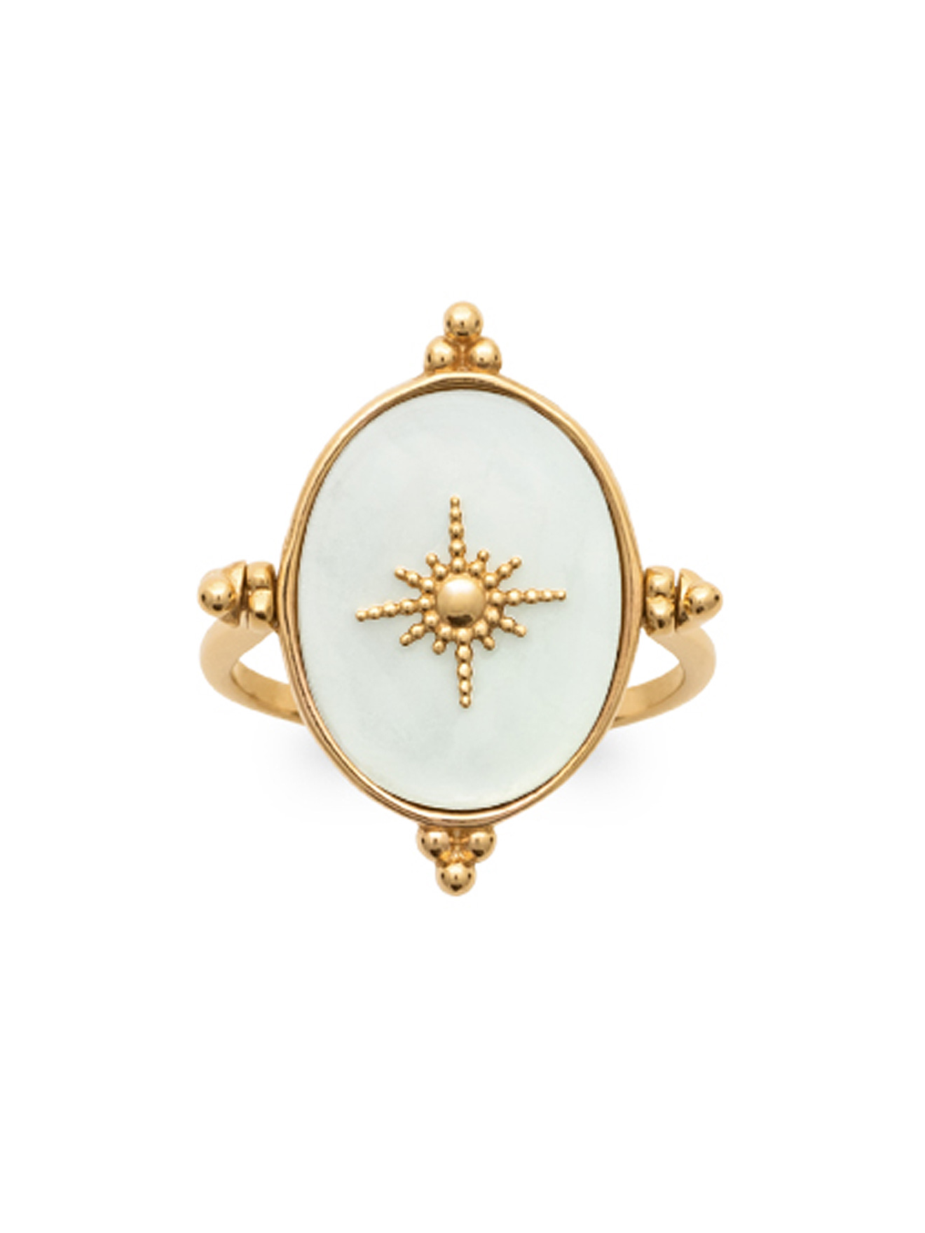 Bague réversible avec nacre