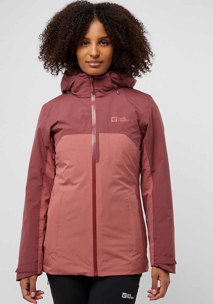 Jack Wolfskin 3-in-1-Funktionsjacke »HUNBERG 3IN1 JKT W« mit Kapuze
