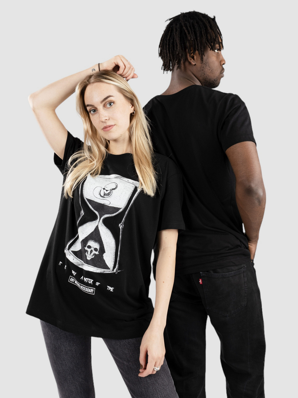 Any Means Necessary Matter Of Time T-Shirt black