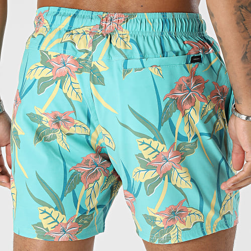 Short De Bain Combined Volley 04KMBO Turquoise Floral