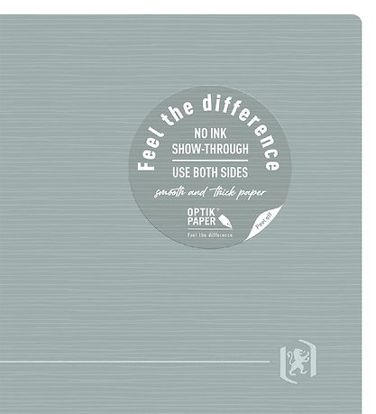 Oxford Notizbuch - Origins - Kariert - A4 + - Grau