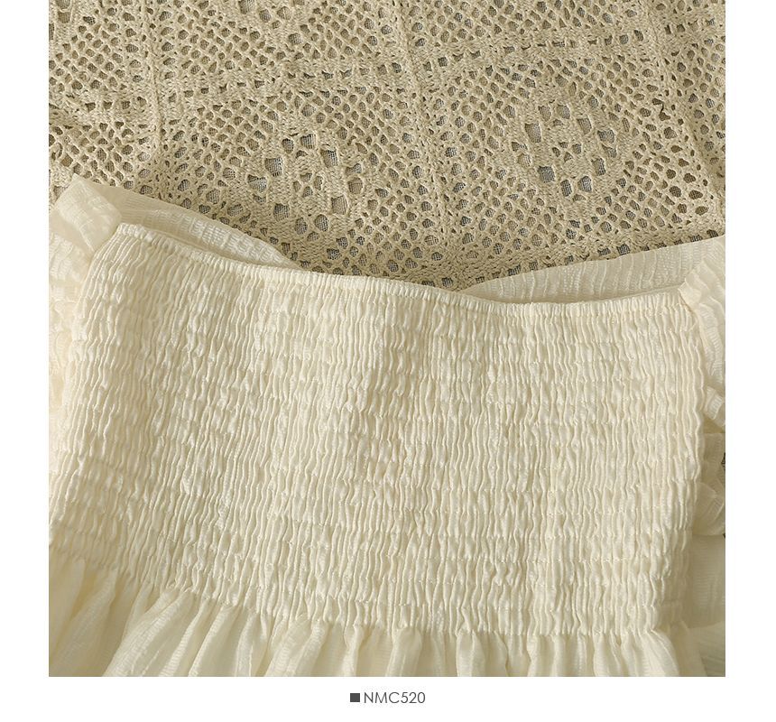 Lemongrass - Top met trekkoord en sjerp