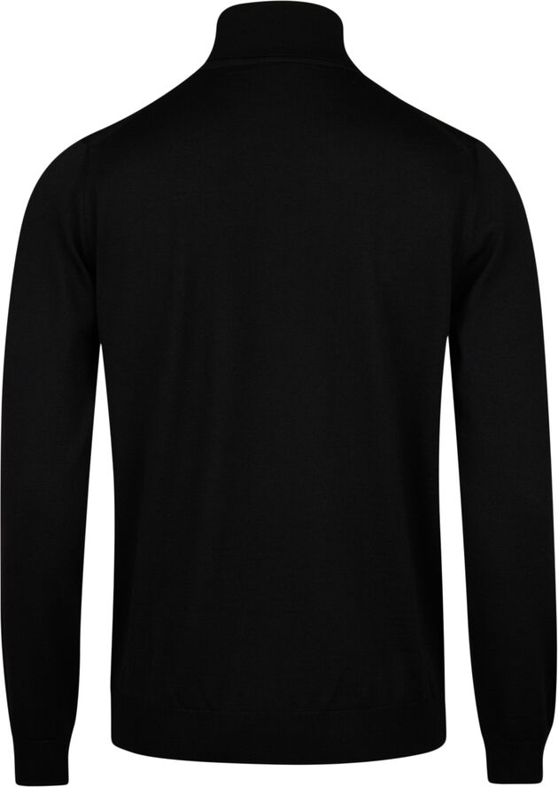 Stenströms Sweater Knitted Roll Neck Merino Wool Black
