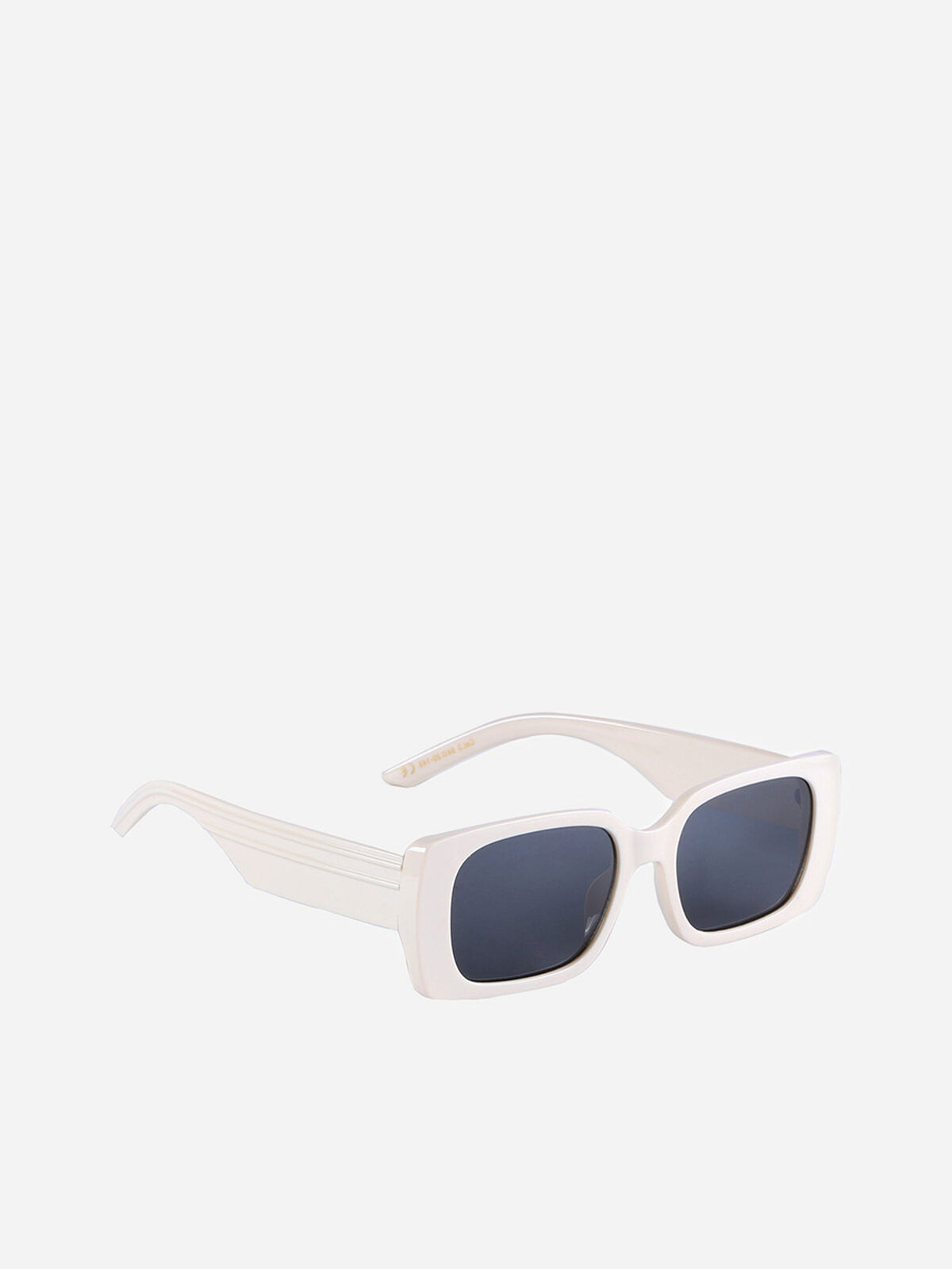 Lunettes de soleil rectangulaires- Beige