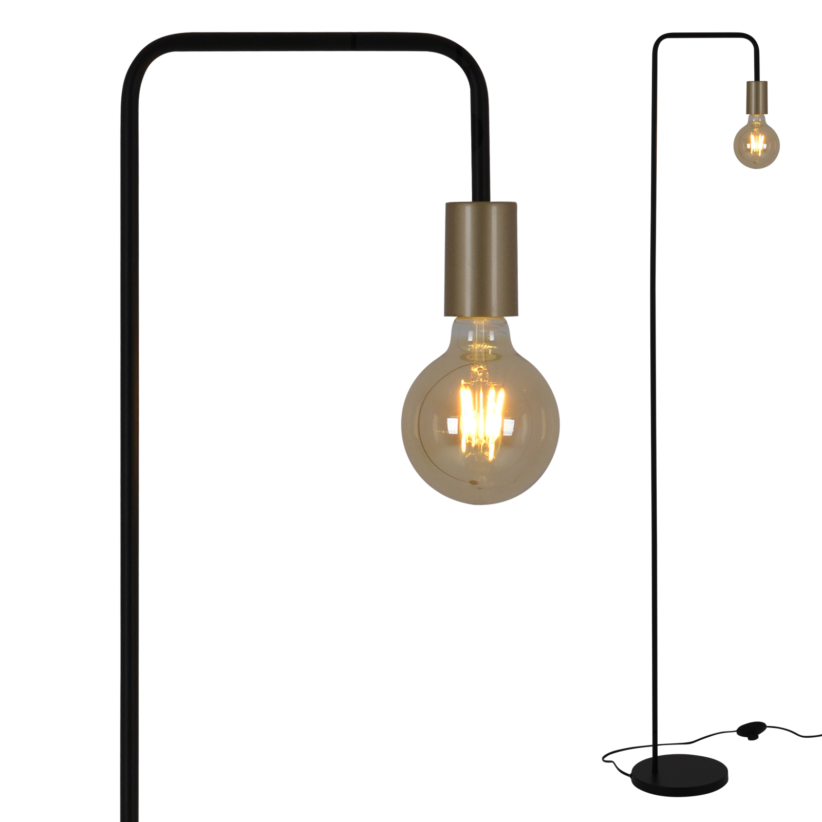 Stehleuchte MODO - schwarz - 150 cm hoch