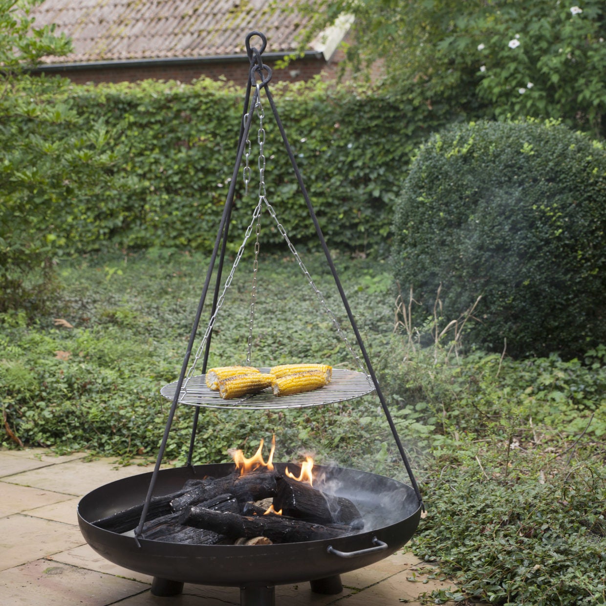 Esschert driepoot vuurschaal Design Fancy Flames zwart 5,9 x 5,1 x 118 cm