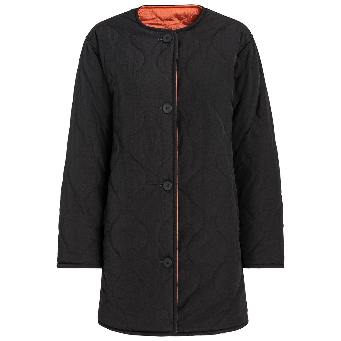 Jonas Nielsen Damen Steppjacke beidseitig tragbar orange / schwarz