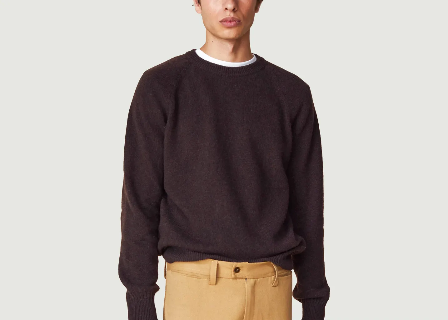 Pull Col Rond En Cachemire Tricot