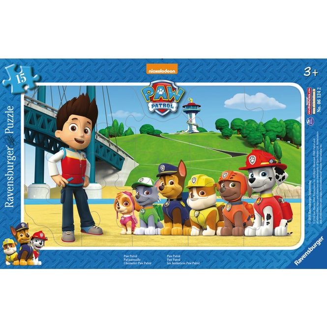 Rahmenpuzzle - Paw Patrol Patrouille - 15 Teile